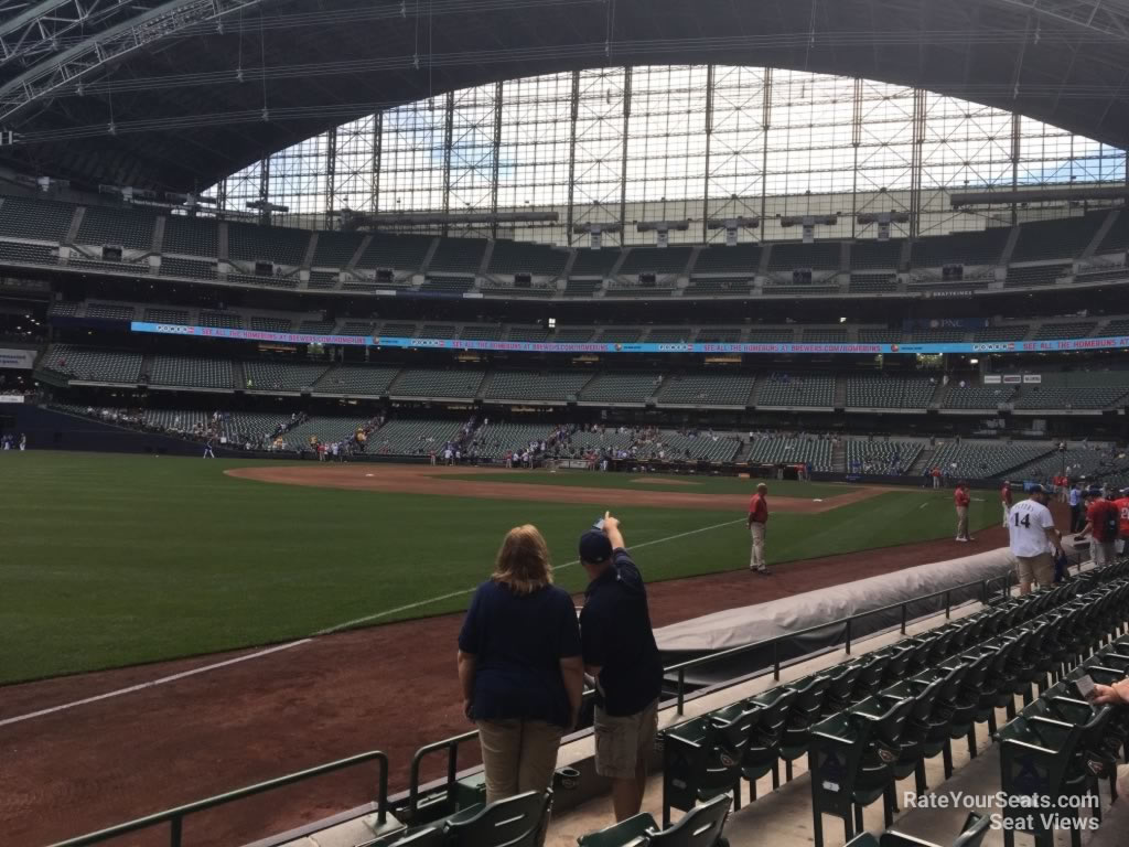 section 128, row 5 seat view  for baseball - american family field