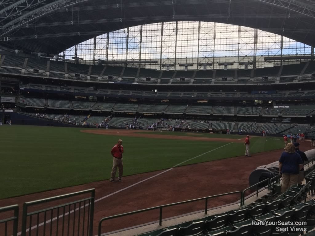 section 129, row 5 seat view  for baseball - american family field