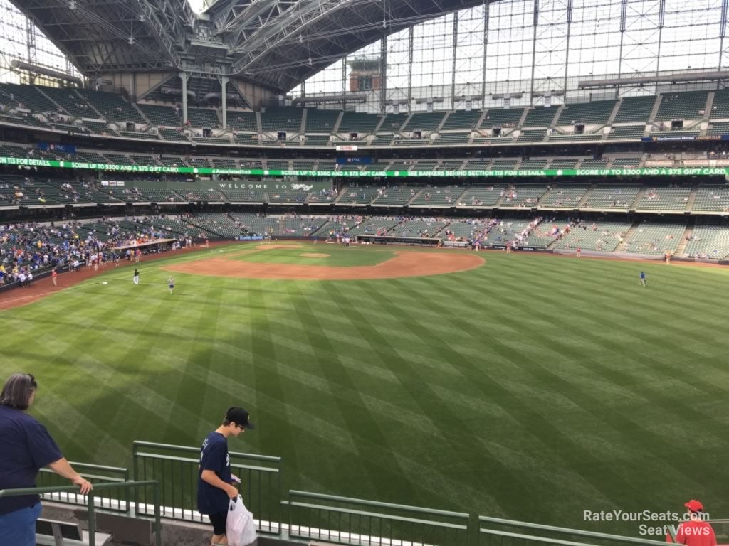 section 201, row 7 seat view  for baseball - american family field