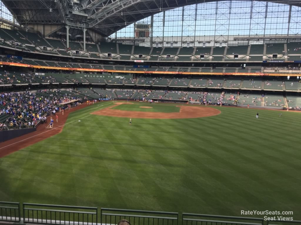 section 203, row 7 seat view  for baseball - american family field