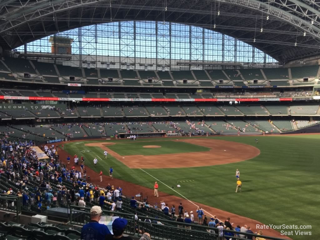 section 207, row 7 seat view for baseball - american family field