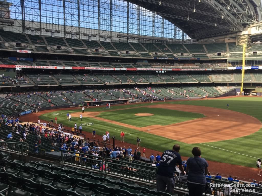 section 210, row 7 seat view  for baseball - american family field