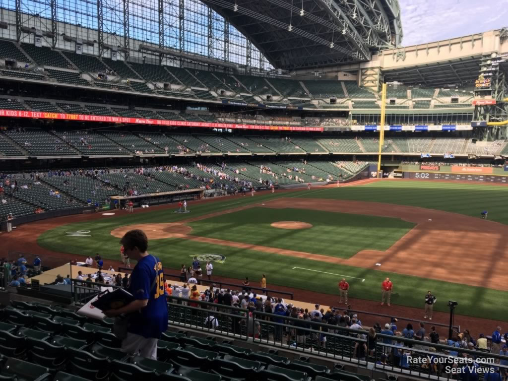 section 212, row 7 seat view for baseball - american family field