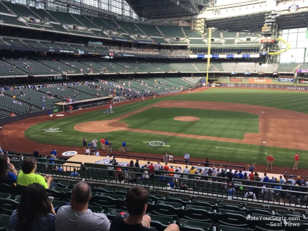 section 213, row 7 seat view  for baseball - american family field