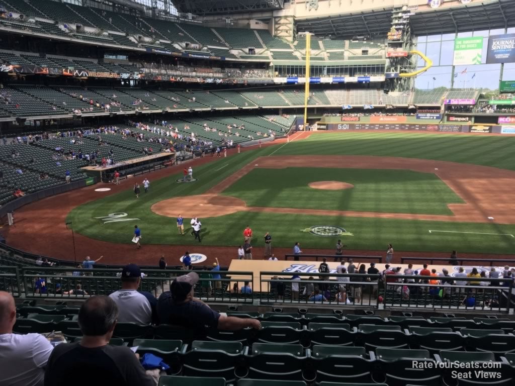 section 214, row 7 seat view  for baseball - american family field