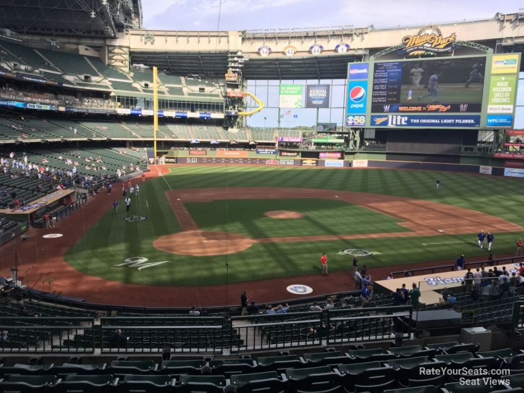 section 216, row 7 seat view  for baseball - american family field
