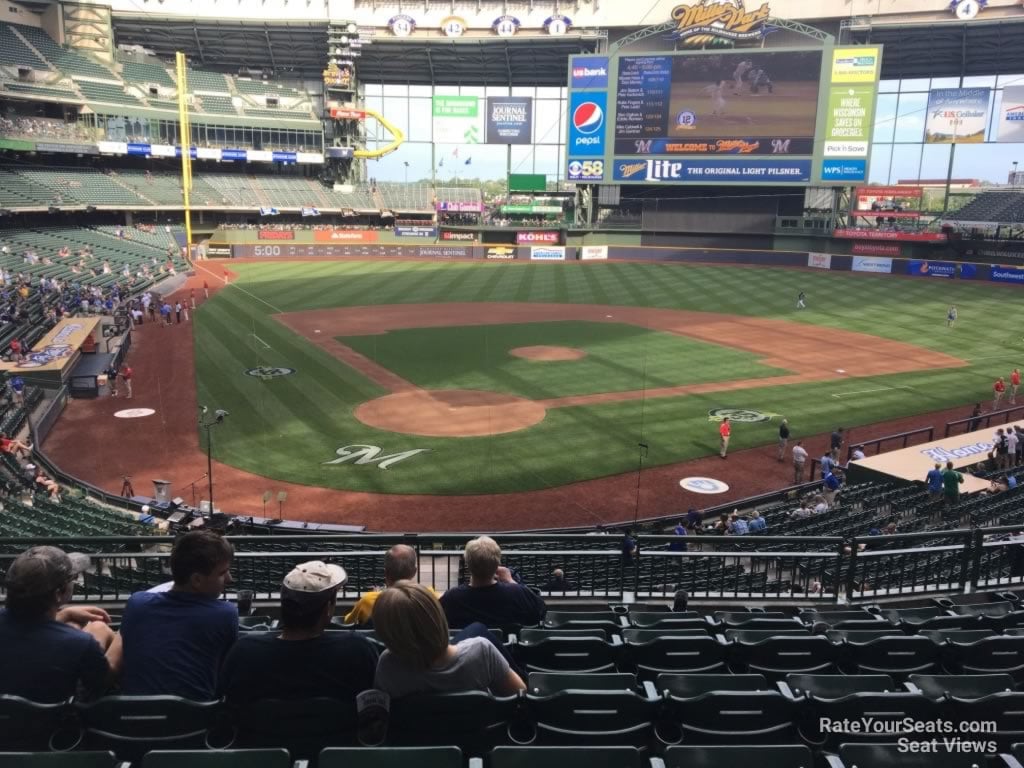 section 217, row 7 seat view  for baseball - american family field