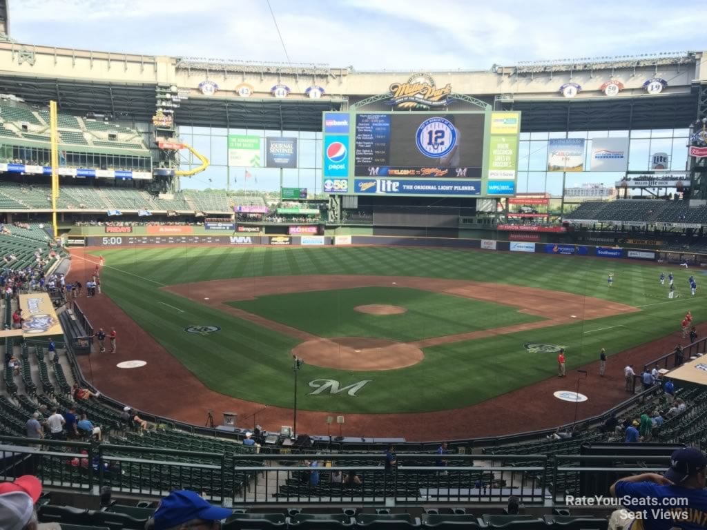 section 218, row 7 seat view  for baseball - american family field