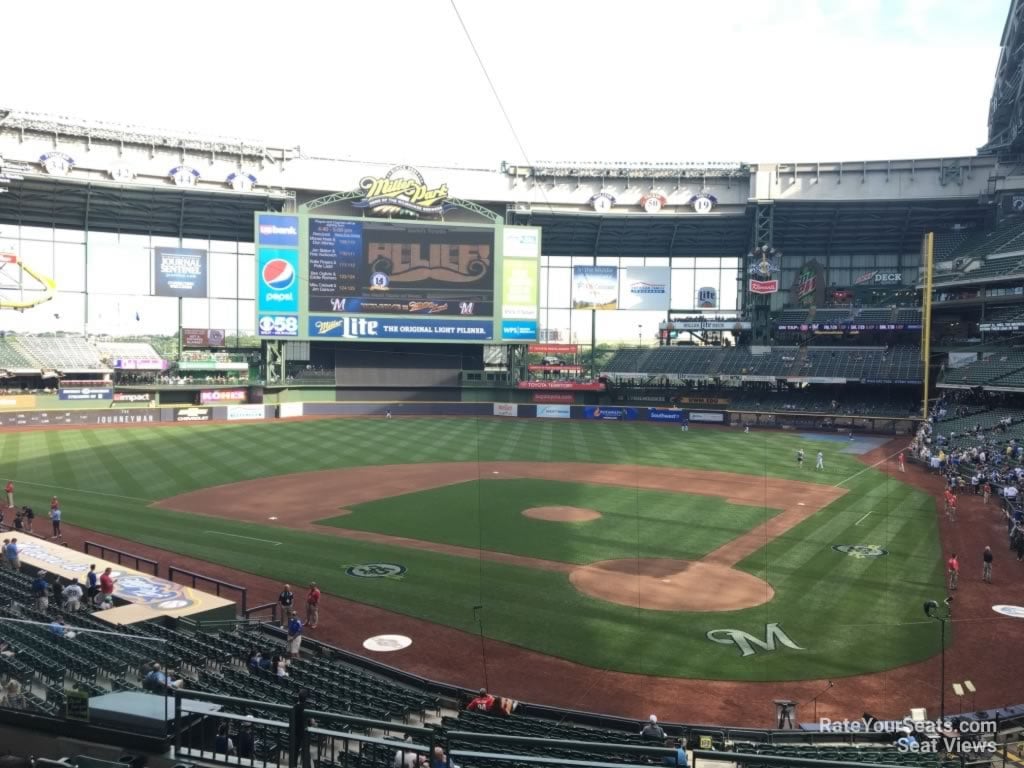 section 220, row 7 seat view  for baseball - american family field