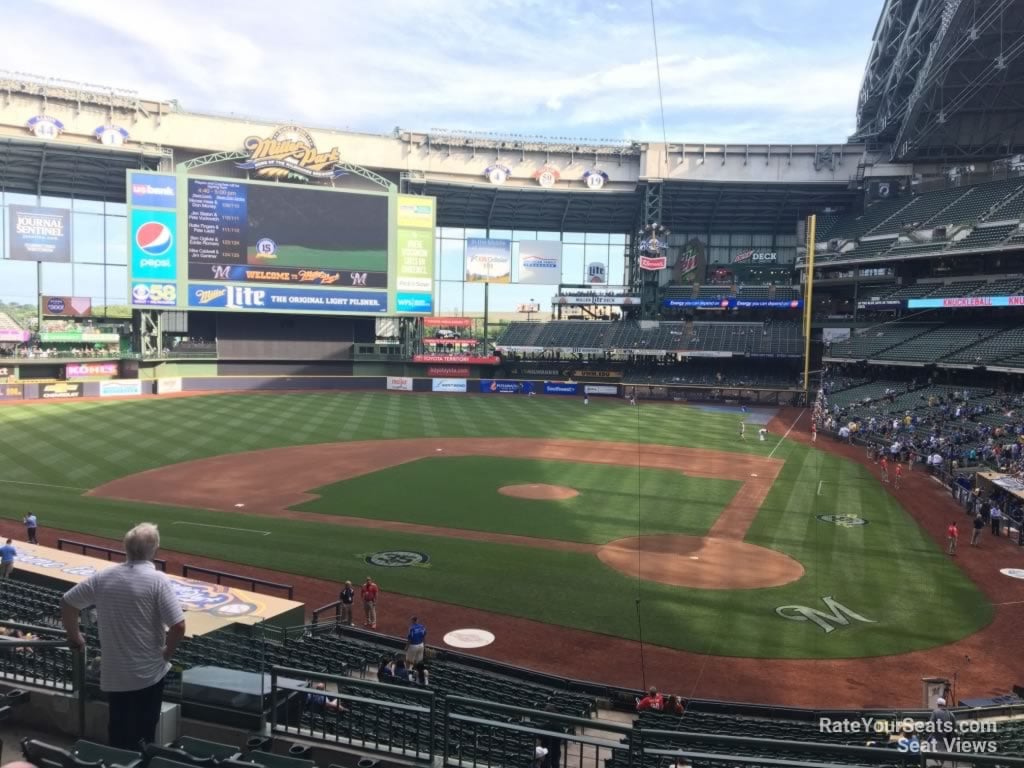 section 221, row 7 seat view  for baseball - american family field