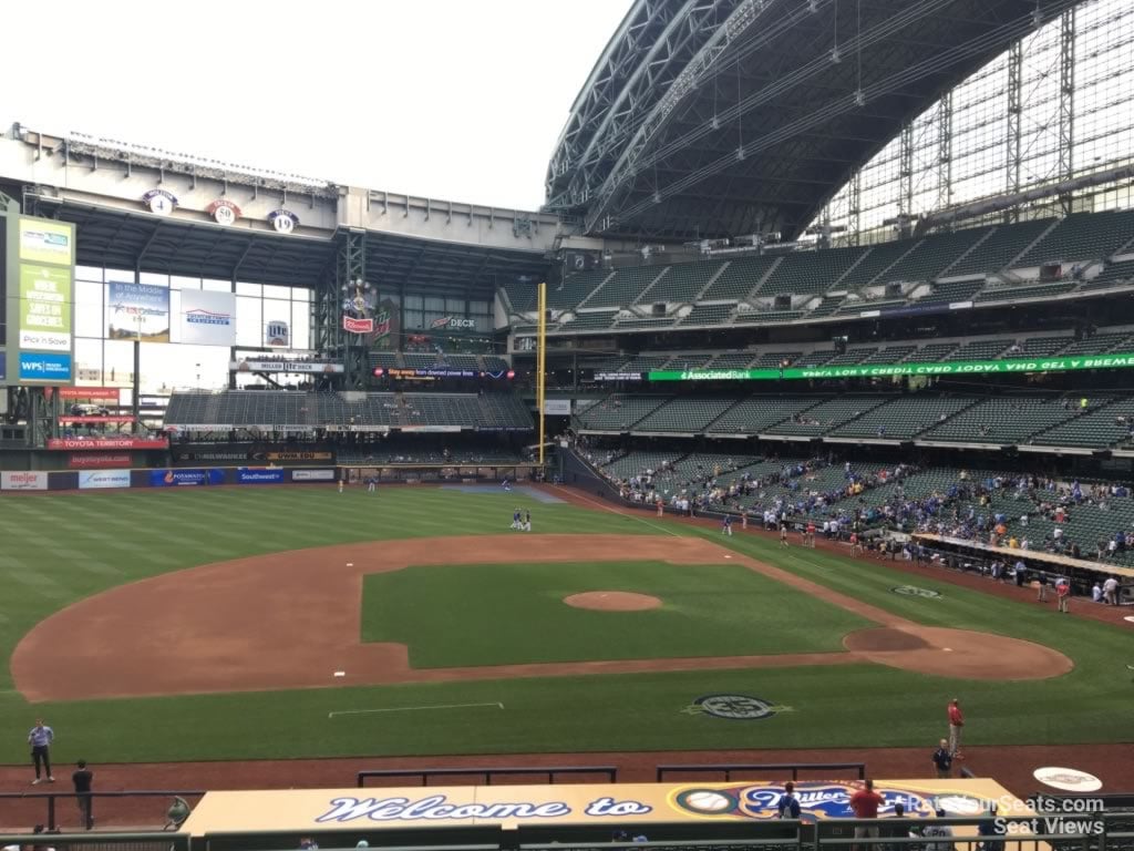 section 224, row 7 seat view  for baseball - american family field