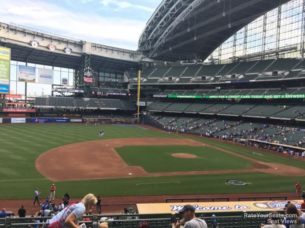 section 225, row 7 seat view  for baseball - american family field
