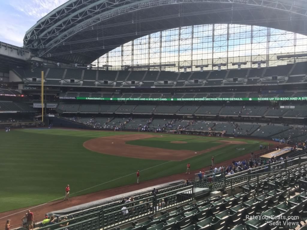 section 230, row 7 seat view  for baseball - american family field