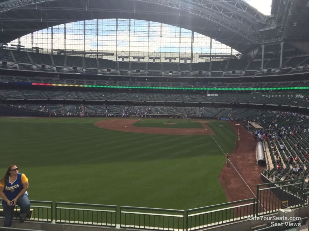section 234, row 7 seat view  for baseball - american family field