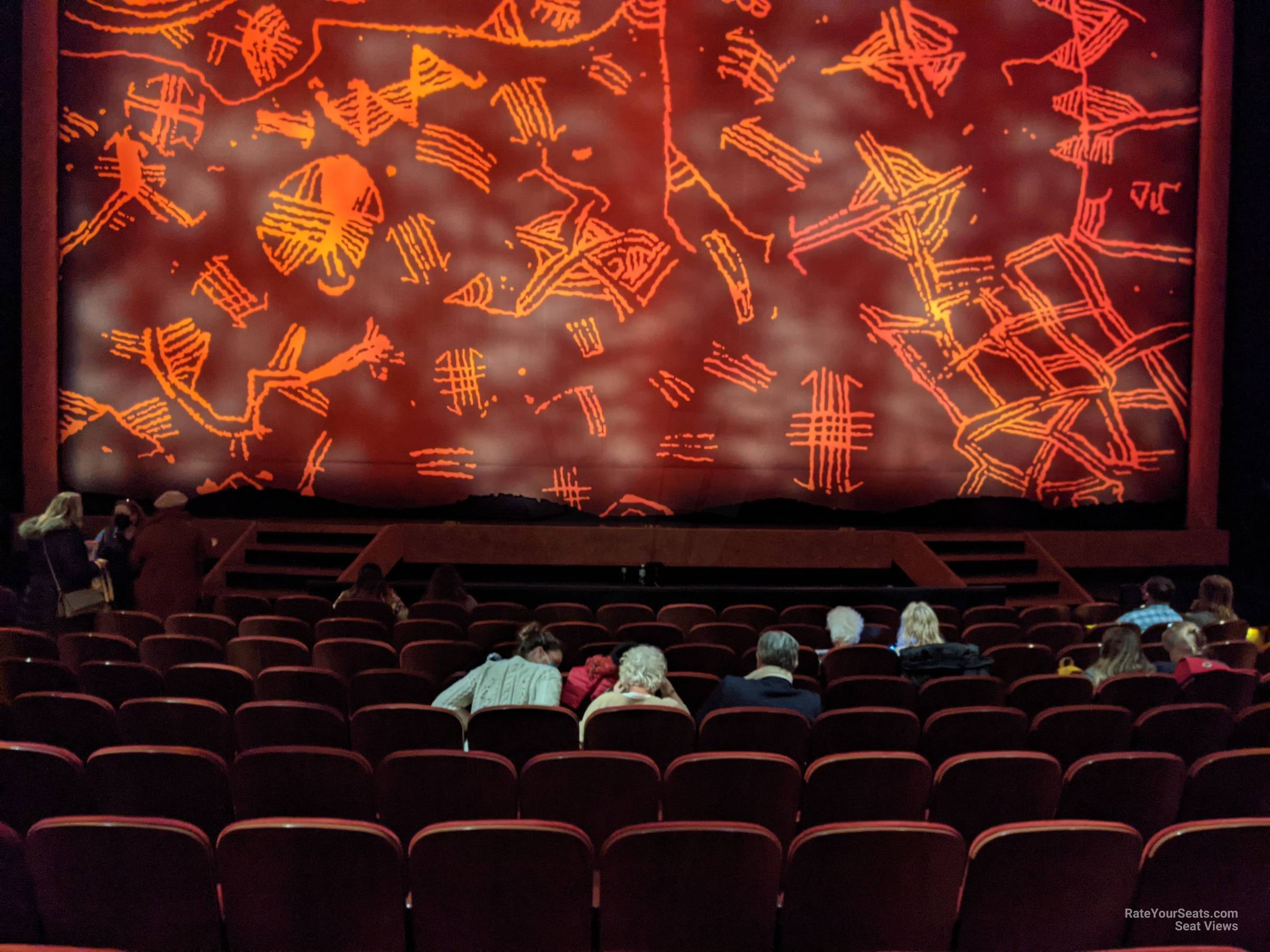 center orchestra, row l seat view - minskoff theatre
