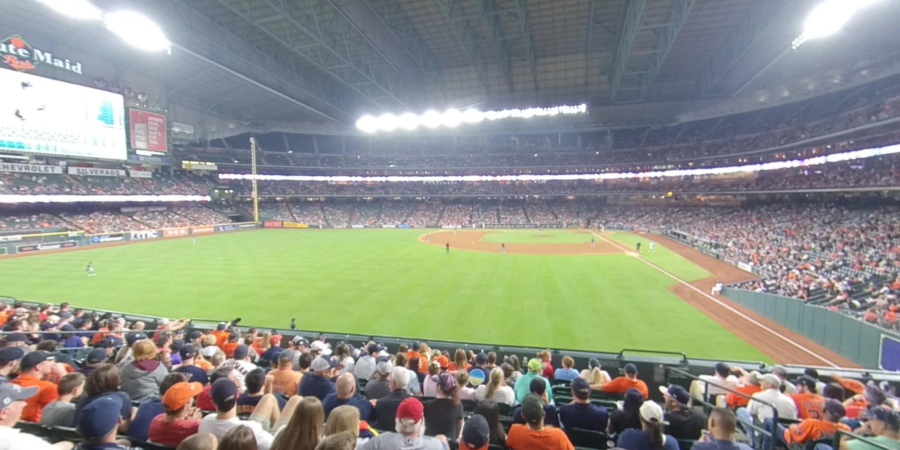 section 102 panoramic seat view  for baseball - daikin park