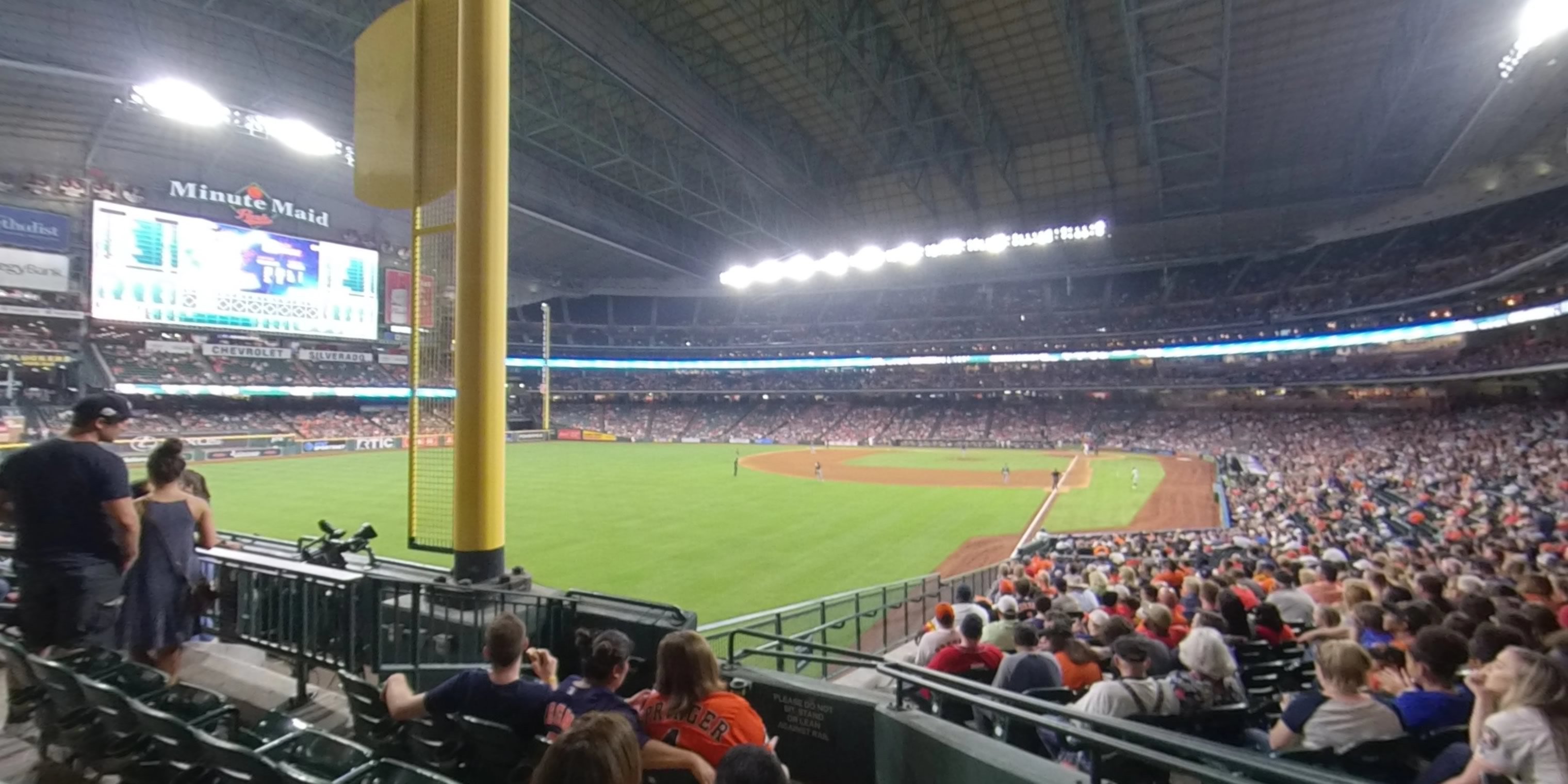 section 104 panoramic seat view  for baseball - minute maid park