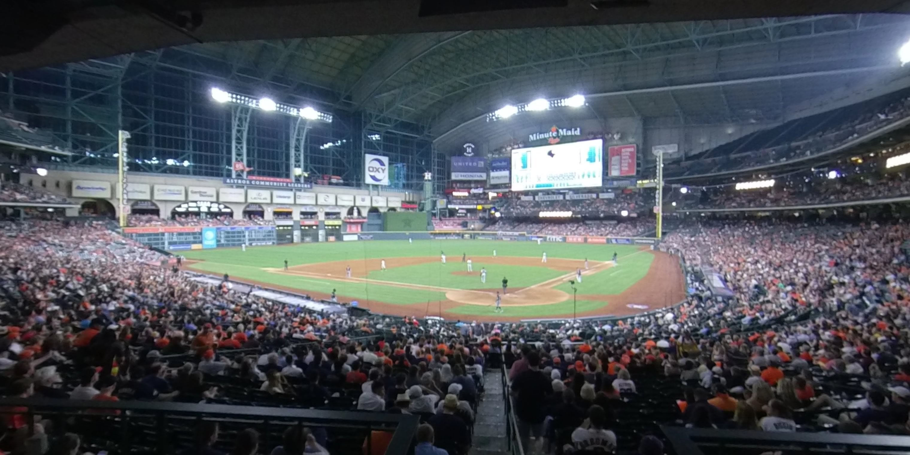 section 118 panoramic seat view  for baseball - minute maid park