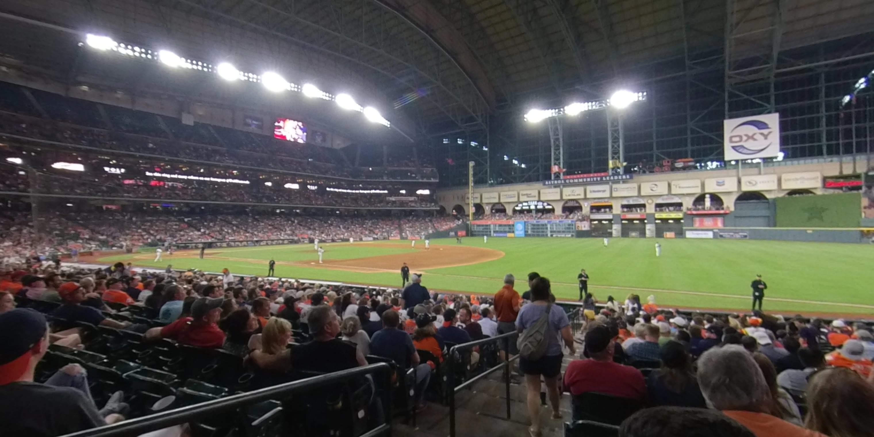 section 128 panoramic seat view  for baseball - minute maid park