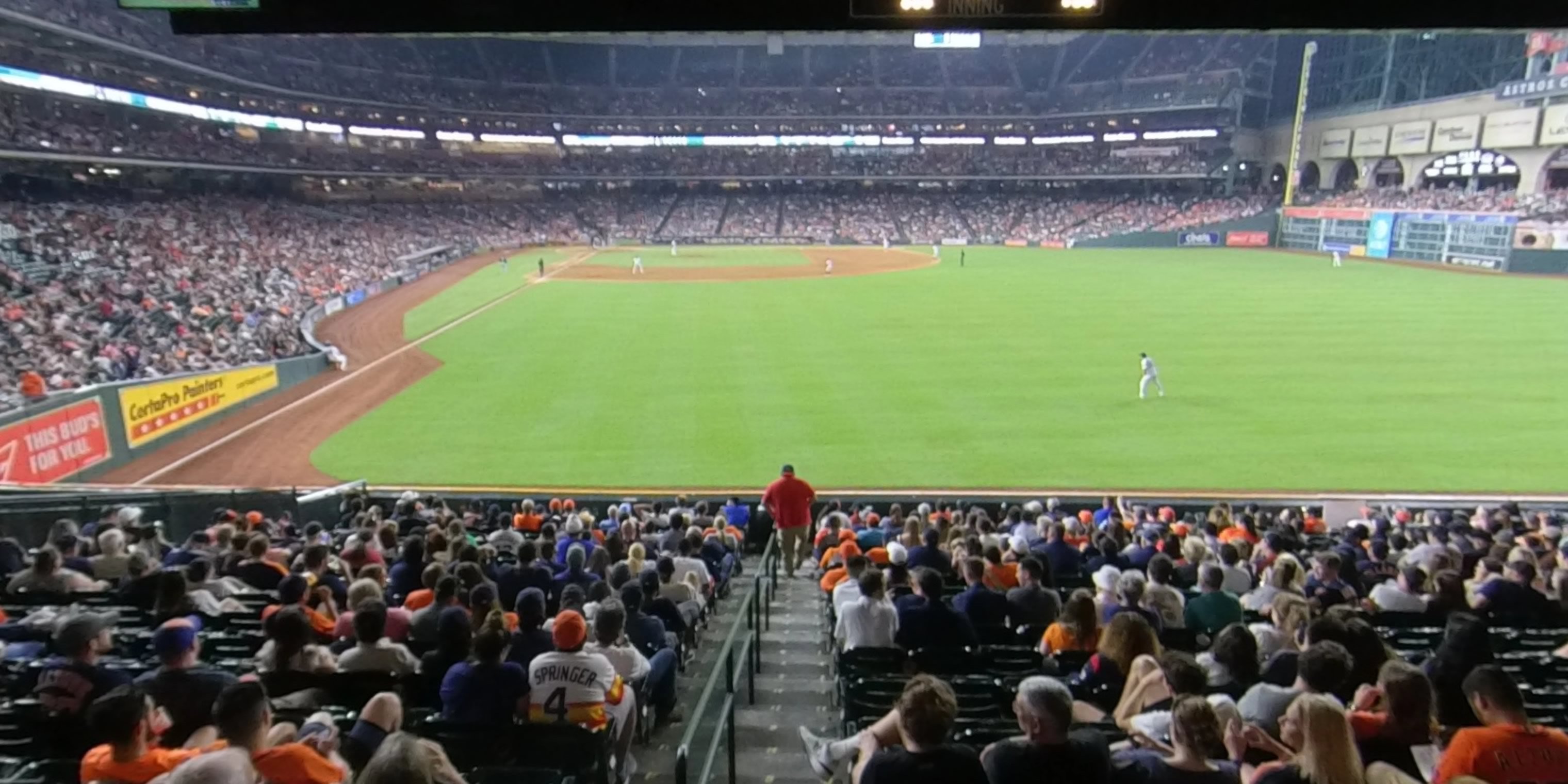 section 152 panoramic seat view  for baseball - minute maid park