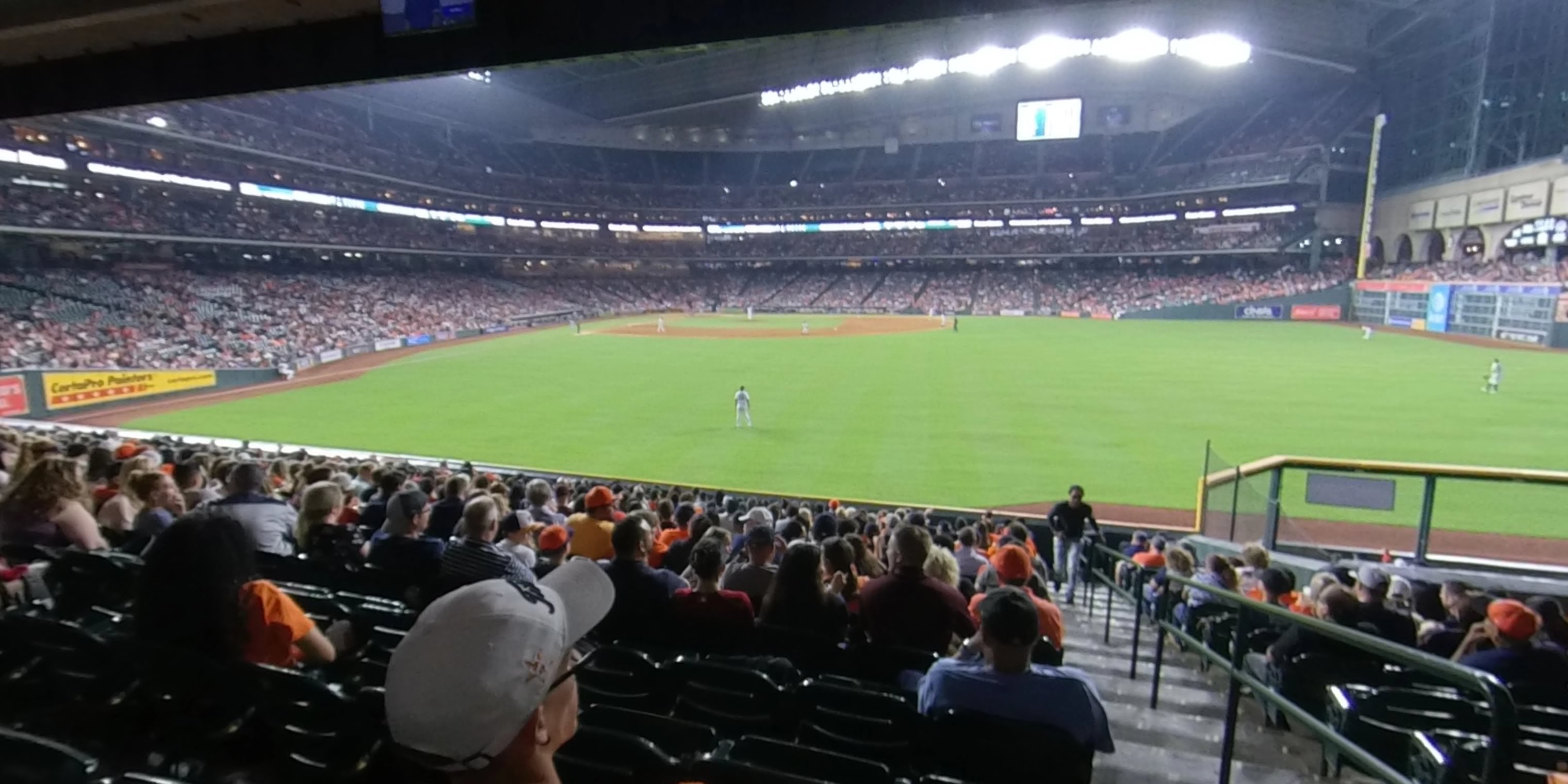 section 154 panoramic seat view  for baseball - daikin park