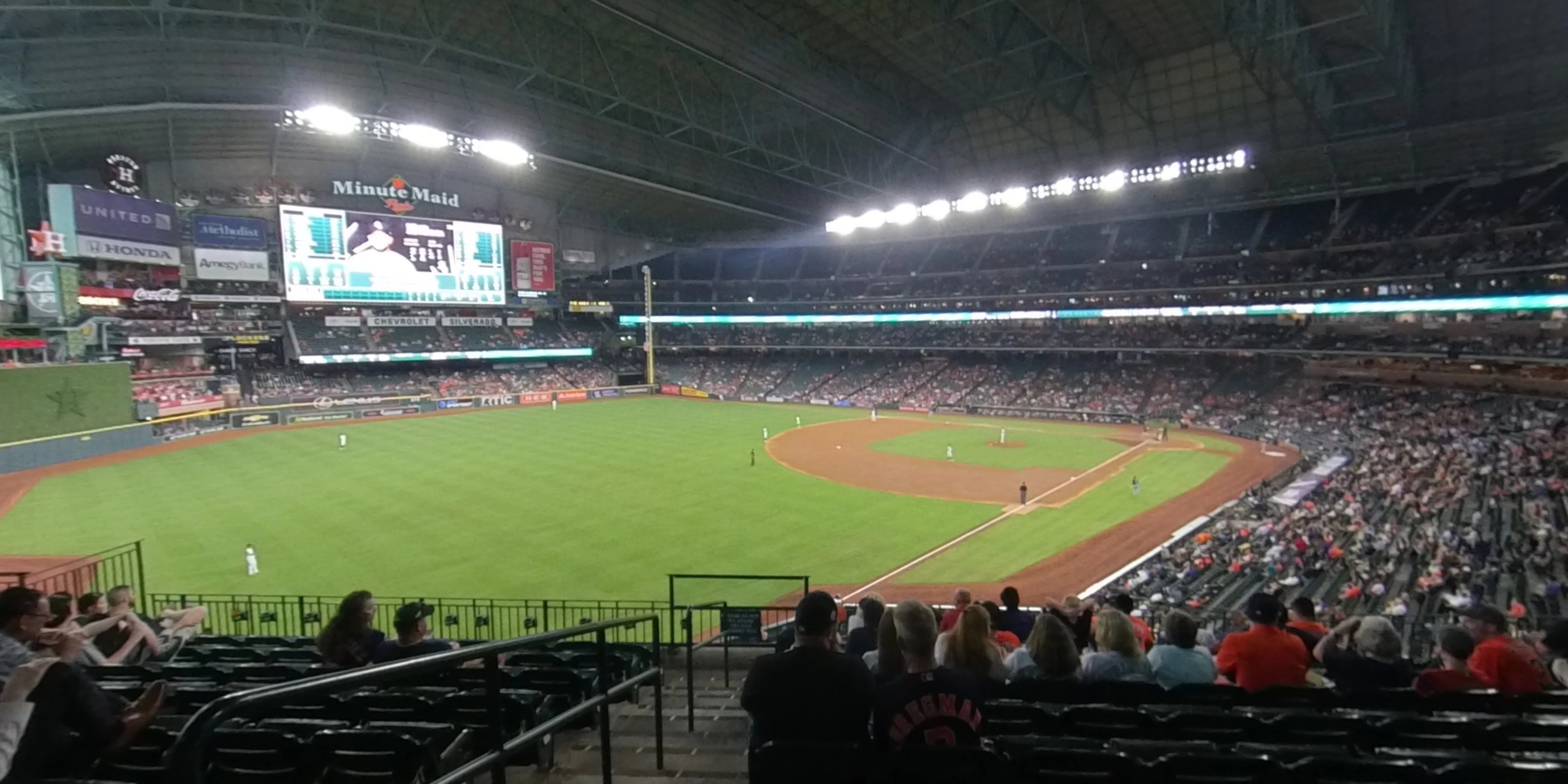 section 205 panoramic seat view  for baseball - daikin park