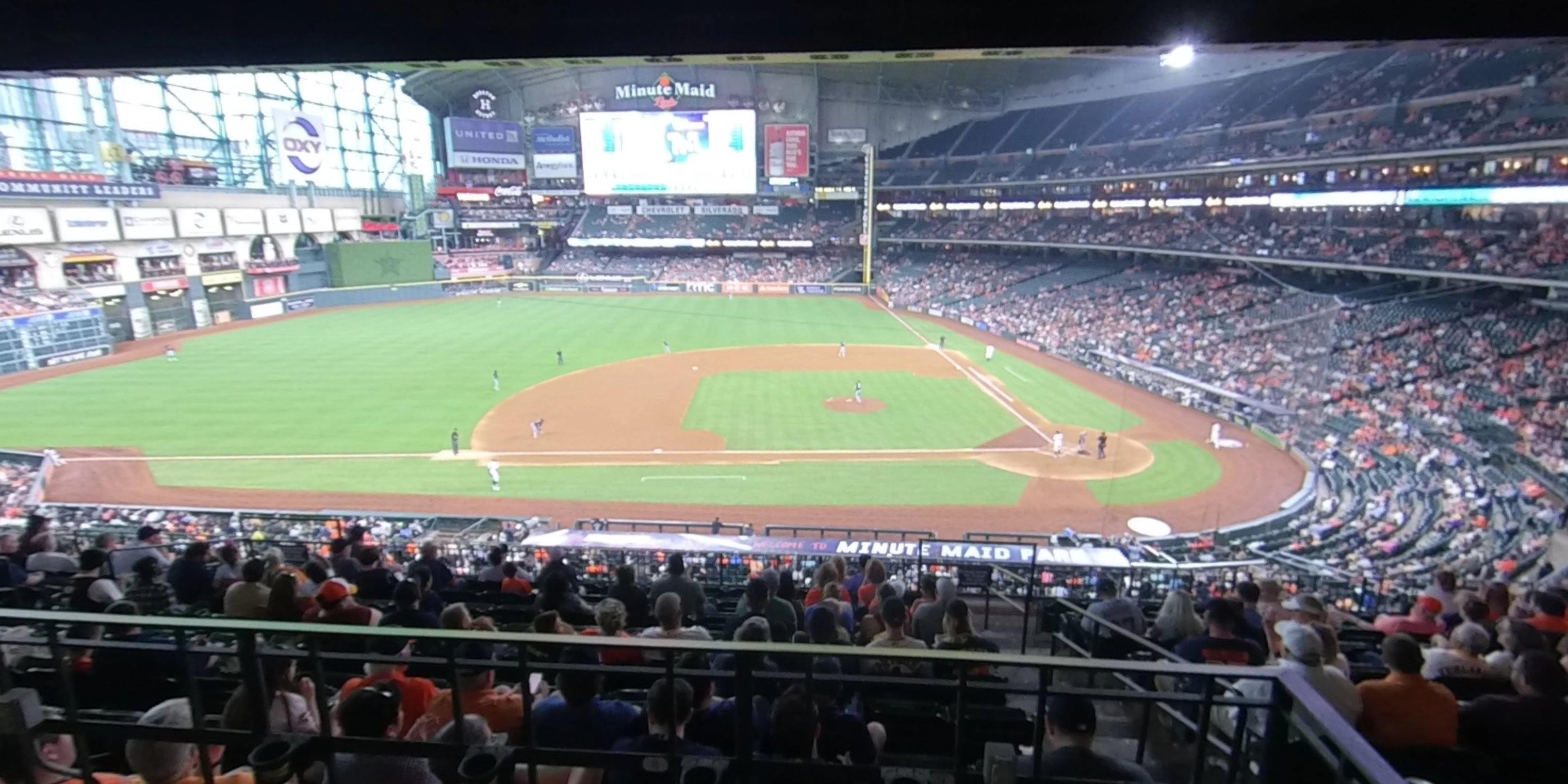 section 213 panoramic seat view  for baseball - minute maid park