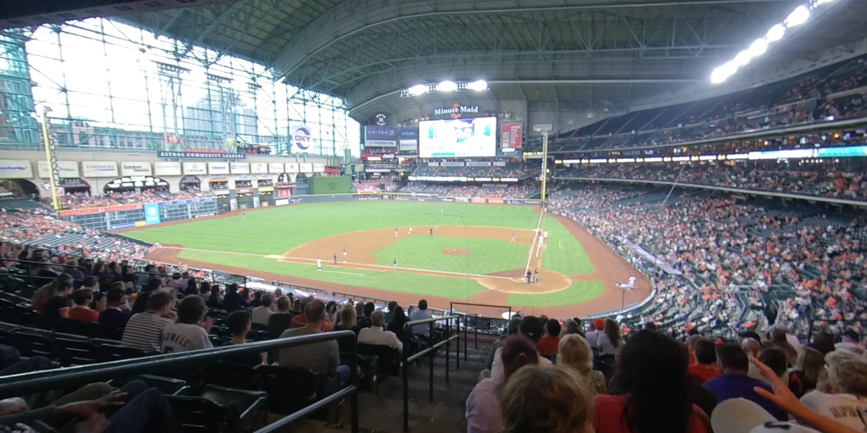 section 215 panoramic seat view  for baseball - daikin park