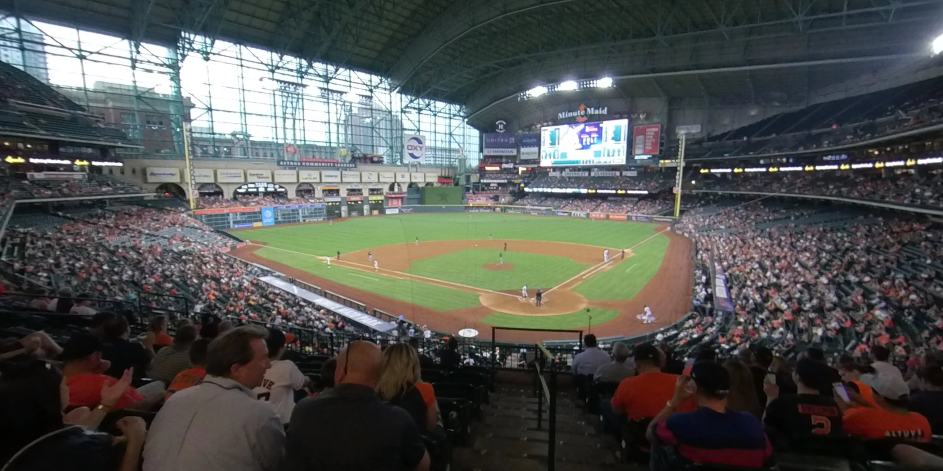 section 217 panoramic seat view  for baseball - daikin park