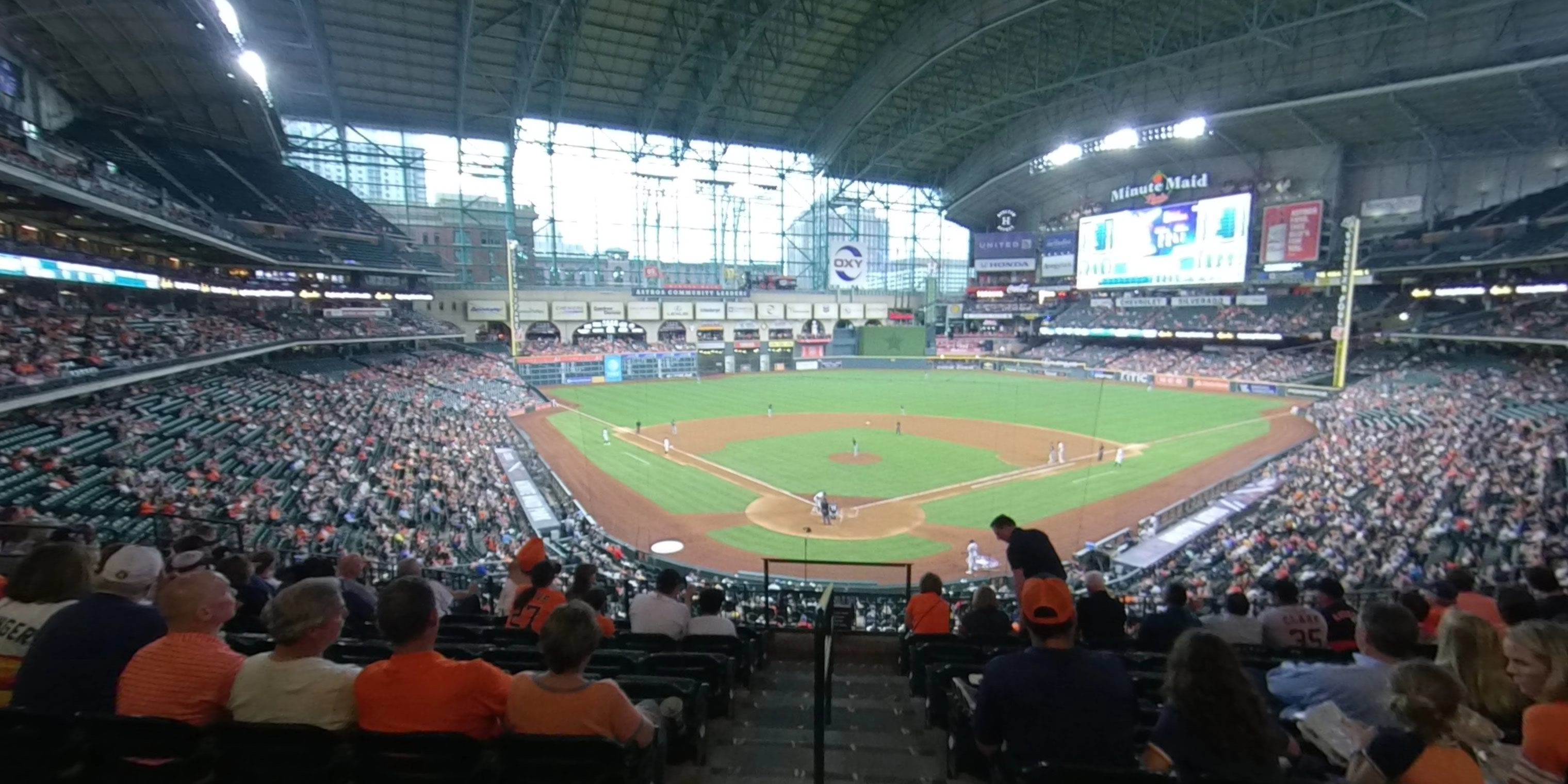 section 219 panoramic seat view  for baseball - minute maid park