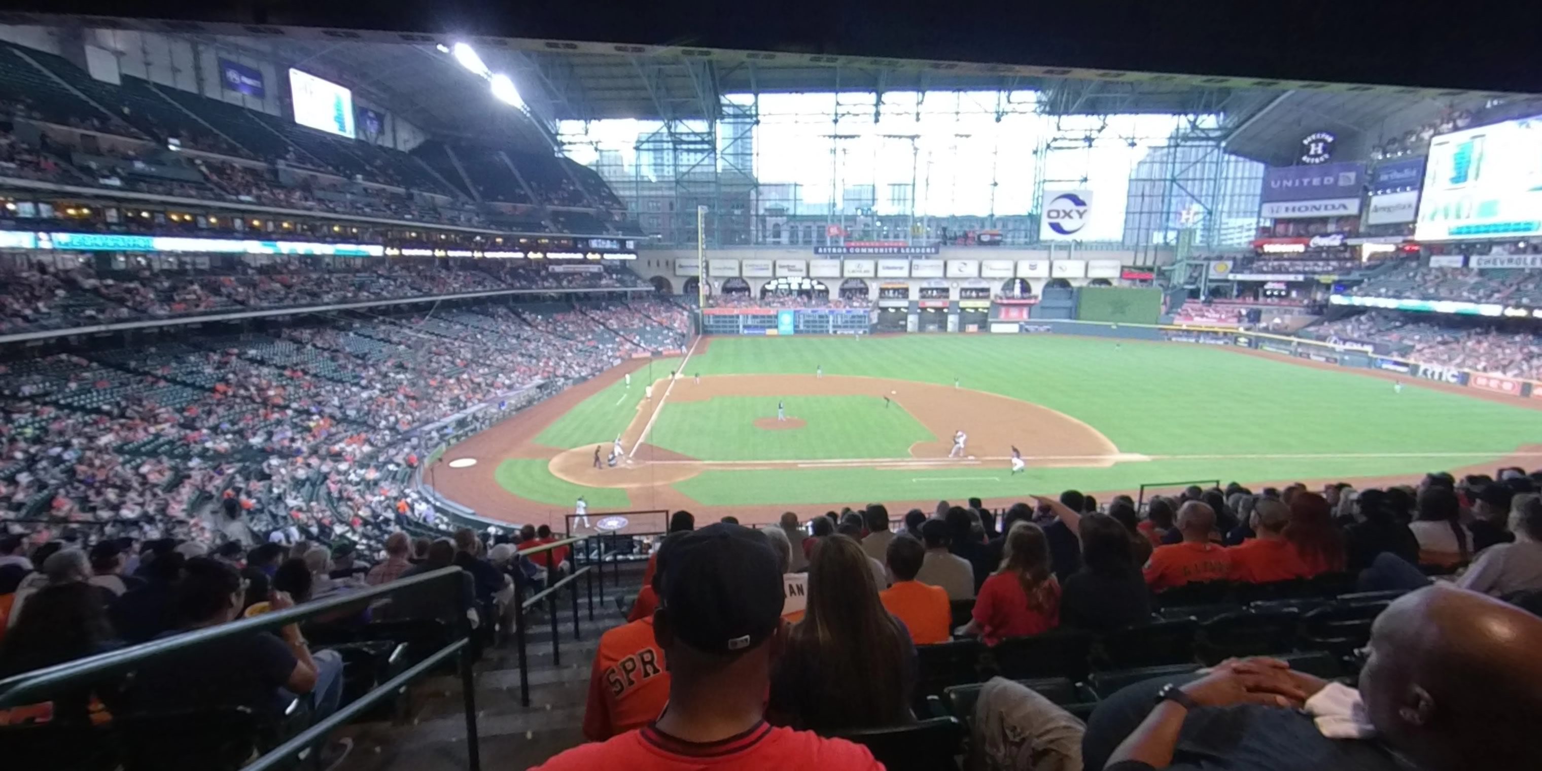 section 223 panoramic seat view  for baseball - daikin park