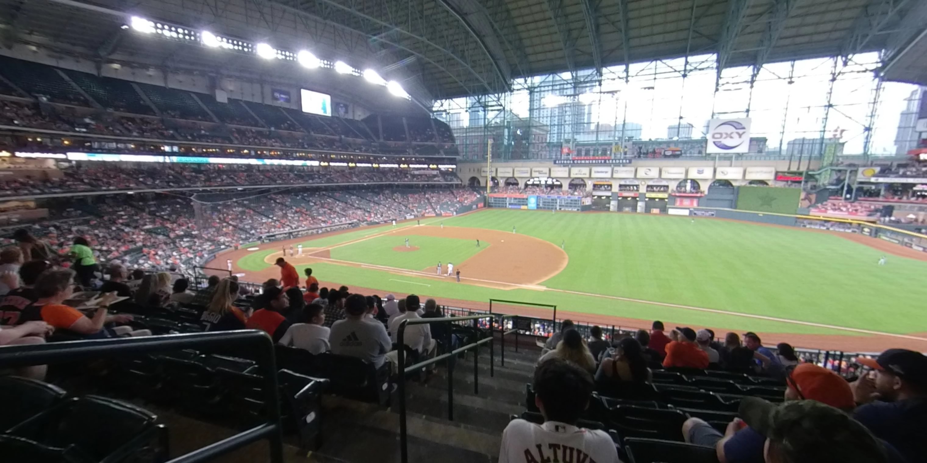 section 227 panoramic seat view  for baseball - minute maid park