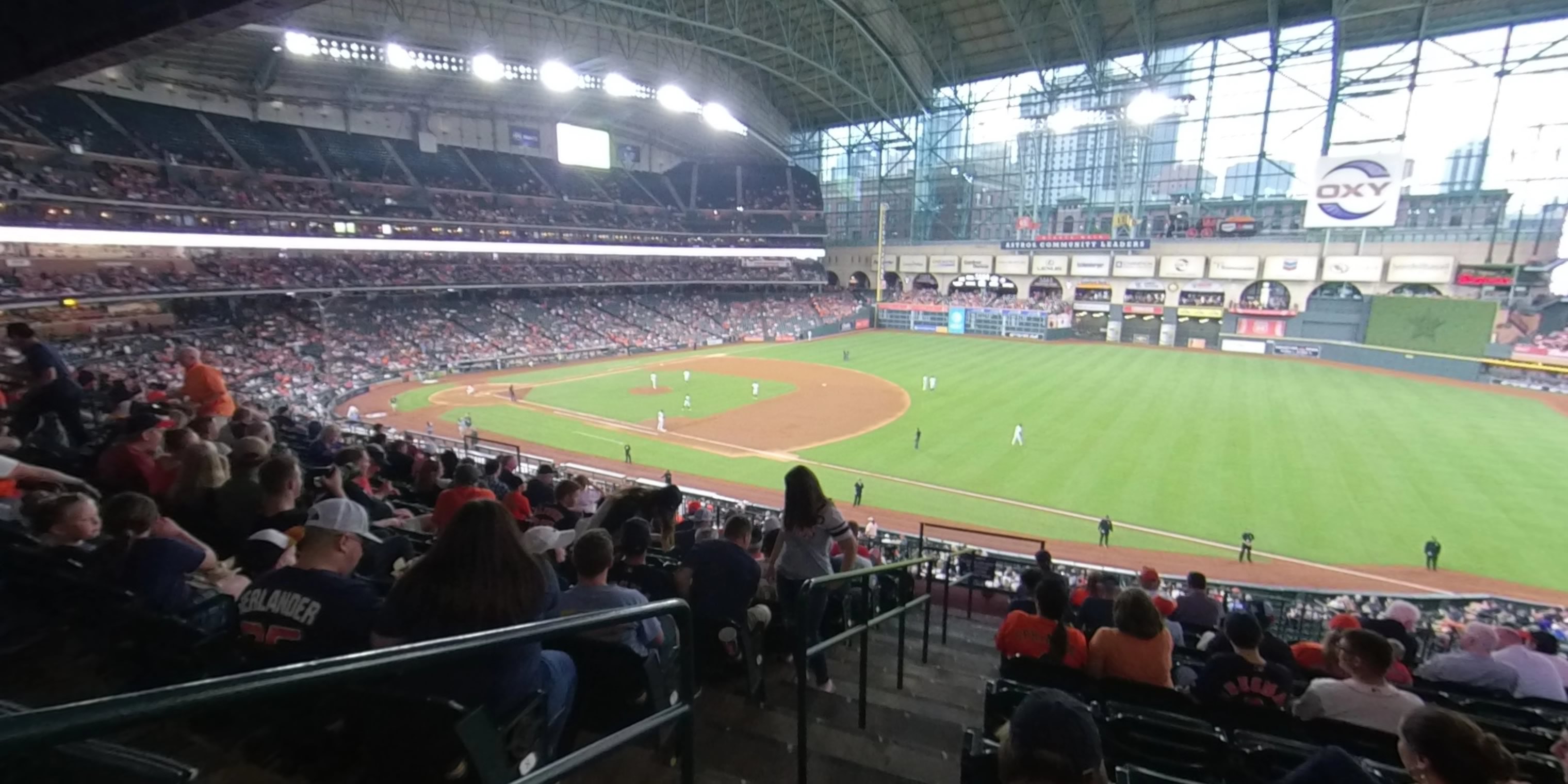 section 229 panoramic seat view  for baseball - daikin park