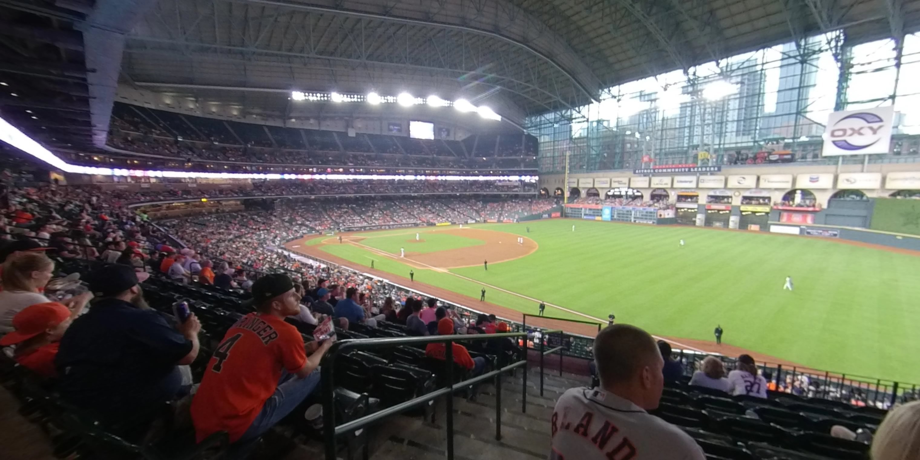 section 231 panoramic seat view  for baseball - minute maid park
