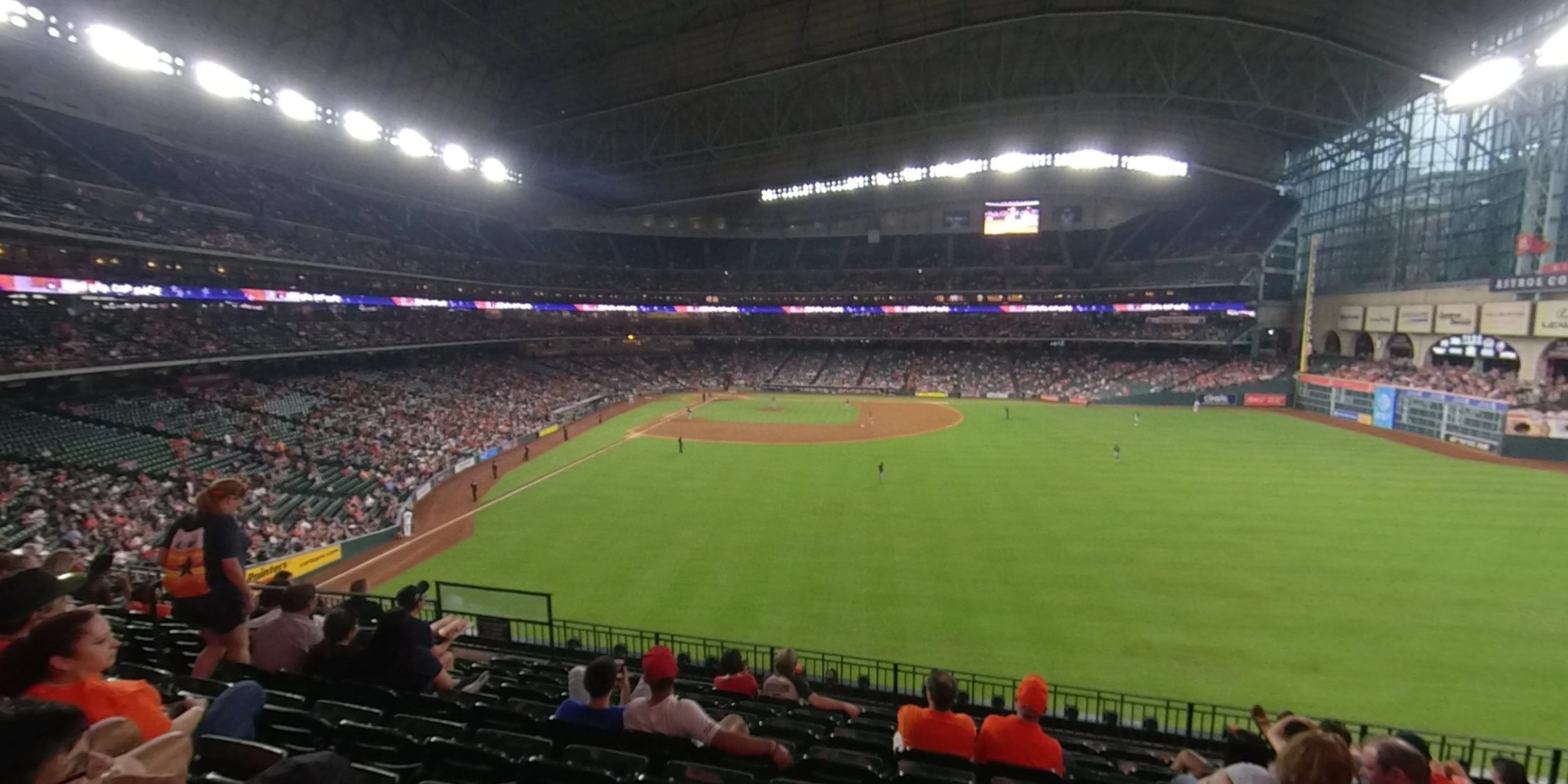 section 252 panoramic seat view  for baseball - minute maid park