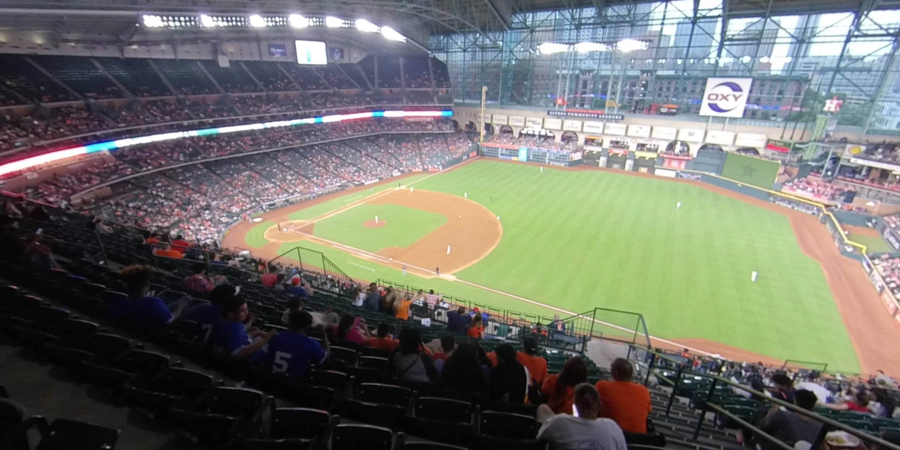 section 428 panoramic seat view  for baseball - minute maid park