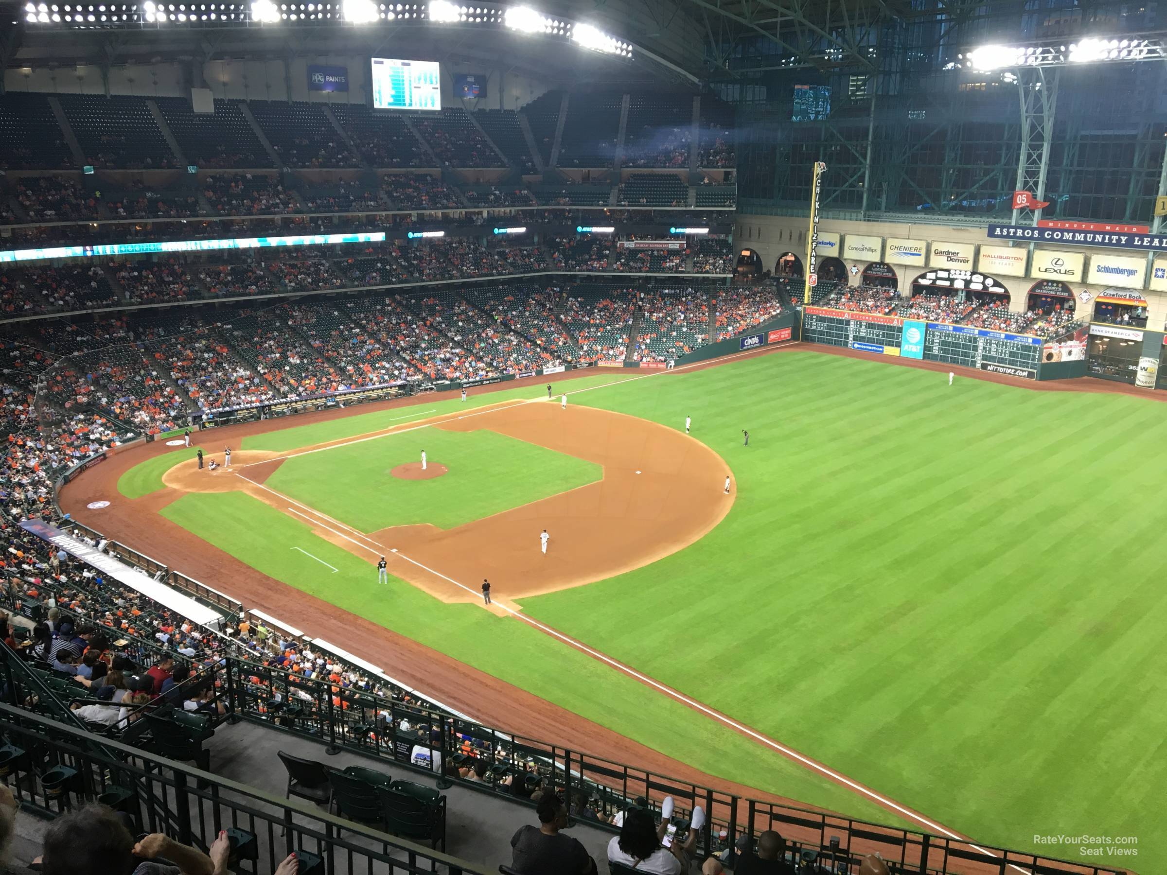 section 431, row 5 seat view  for baseball - minute maid park