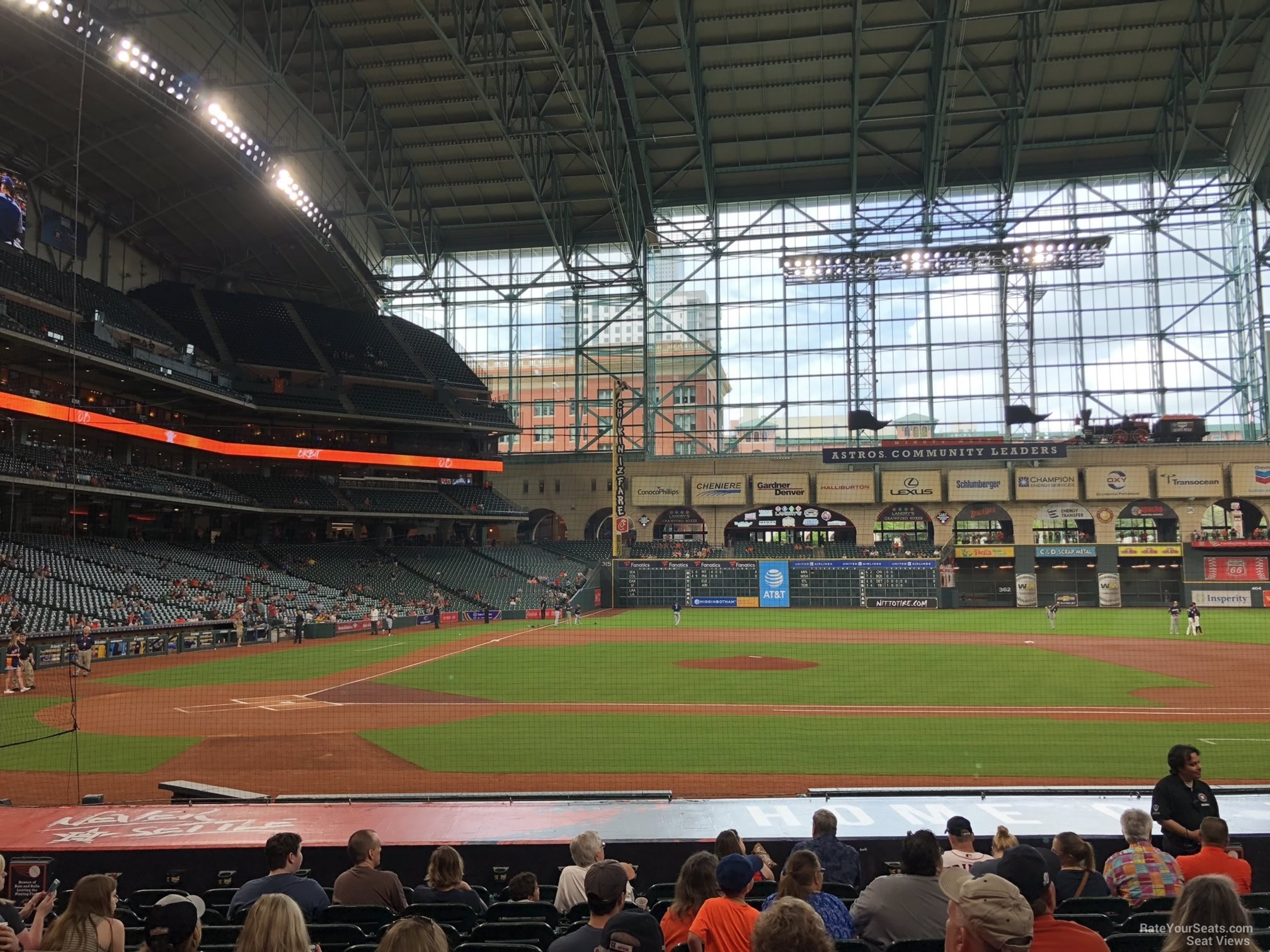 section 124, row 15 seat view  for baseball - daikin park