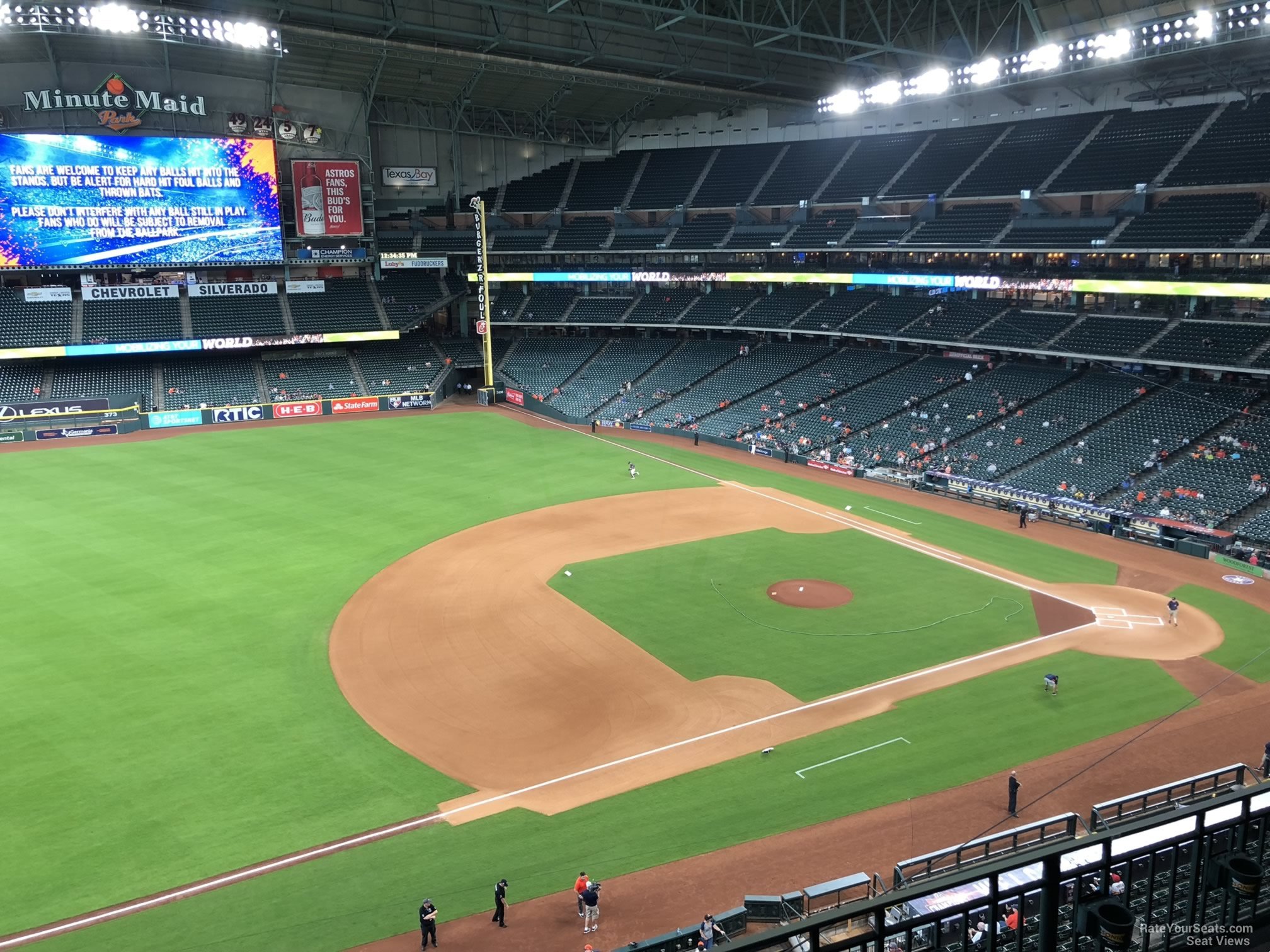 section 310, row 3 seat view  for baseball - daikin park