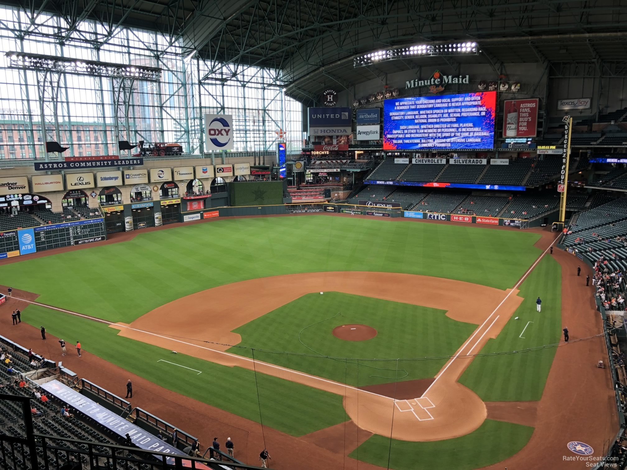 section 317, row 3 seat view  for baseball - daikin park