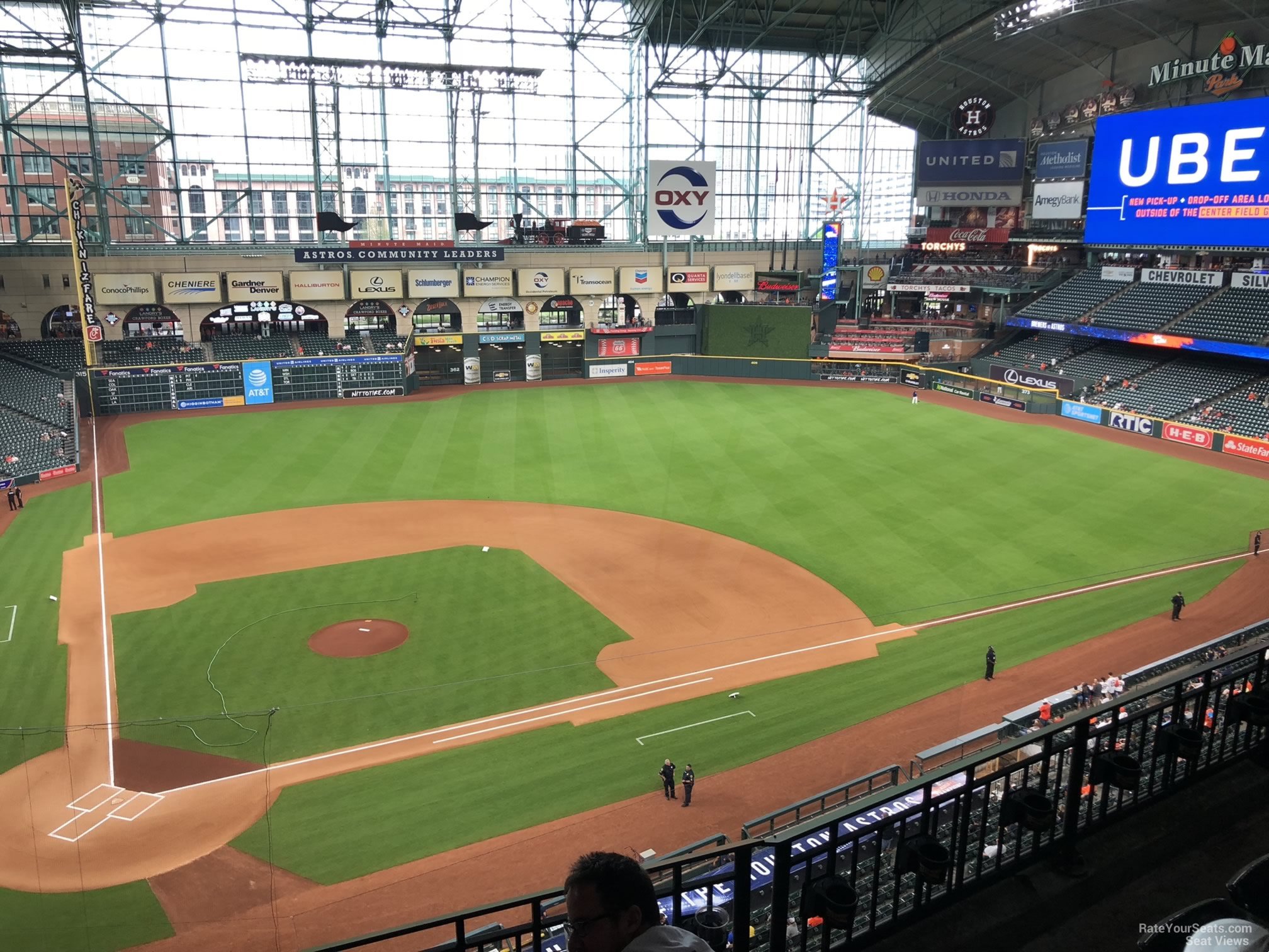 section 323, row 3 seat view  for baseball - daikin park