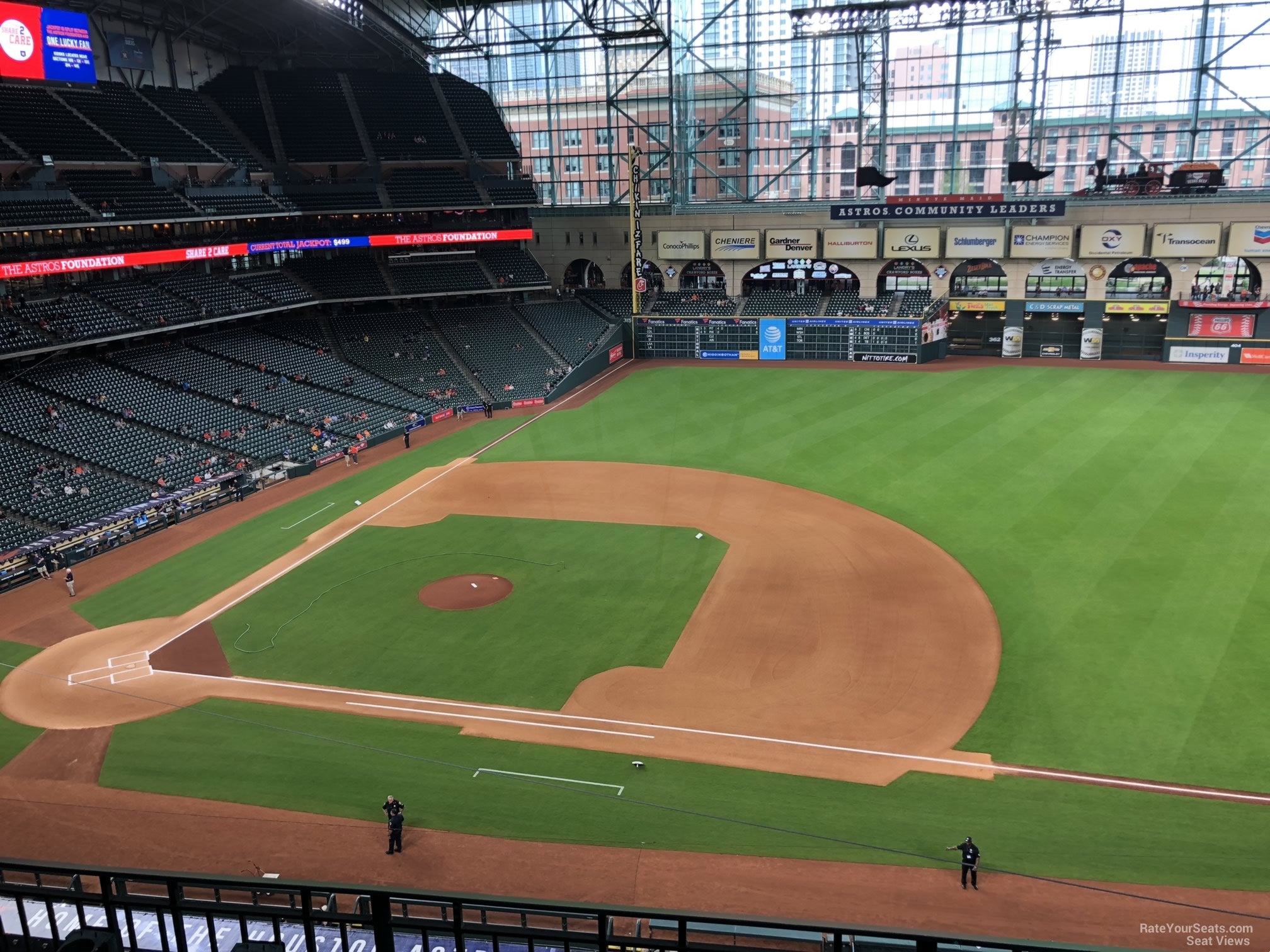 section 327, row 3 seat view  for baseball - daikin park