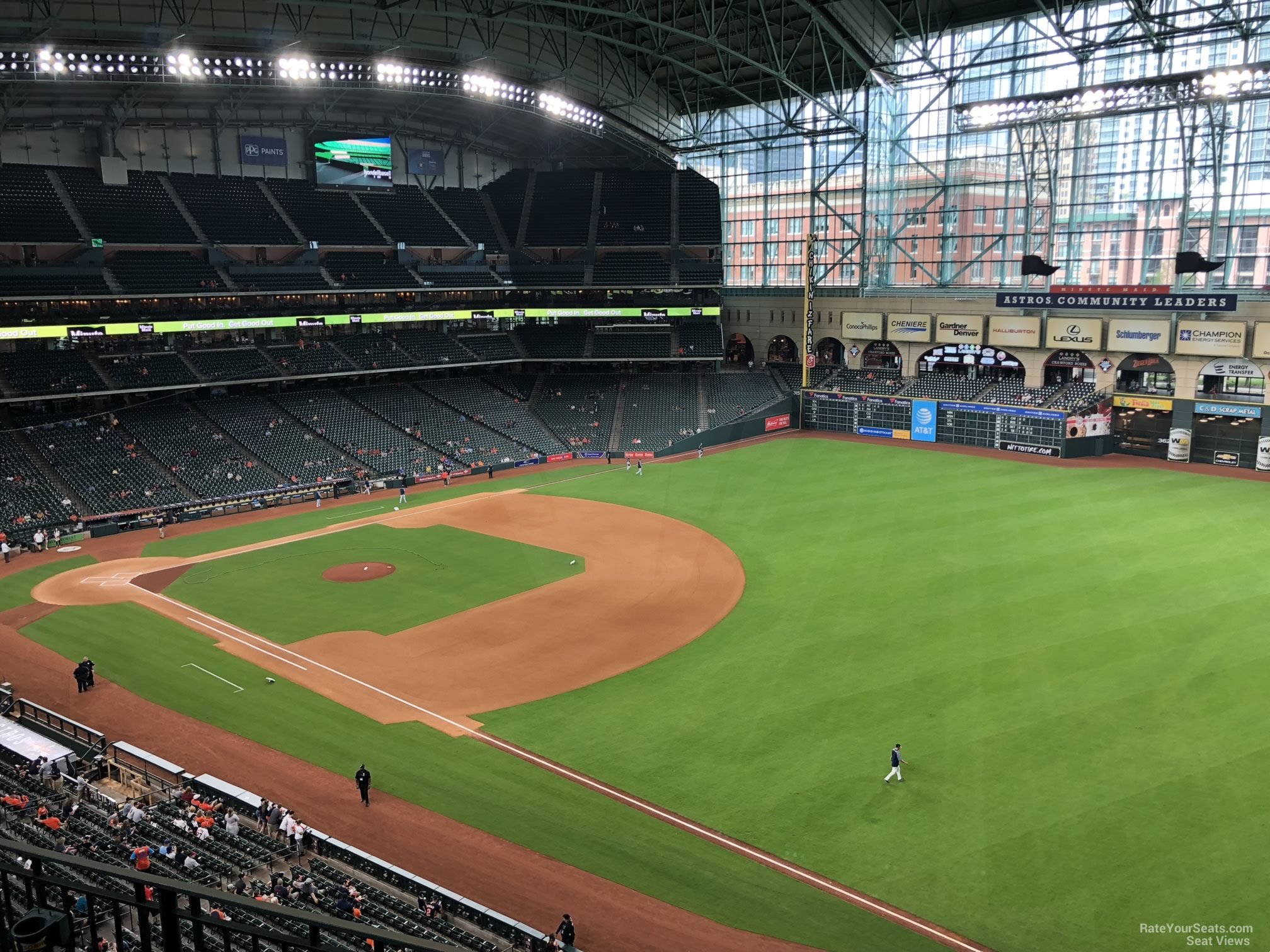 section 331, row 3 seat view  for baseball - daikin park