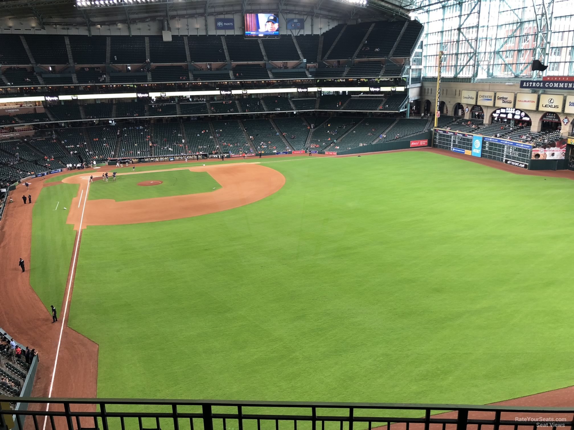 section 338, row 3 seat view  for baseball - daikin park