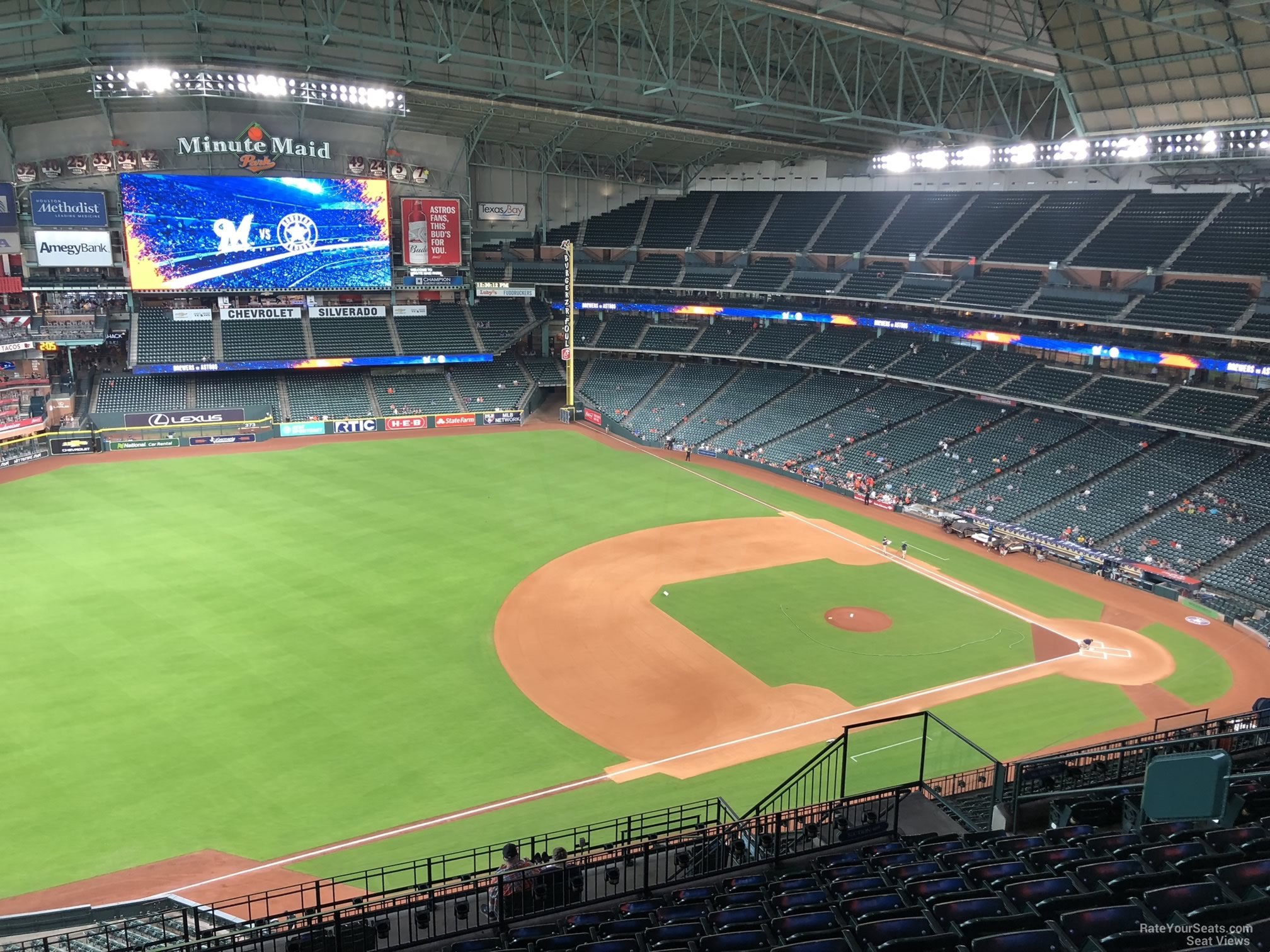 section 409, row 10 seat view  for baseball - daikin park
