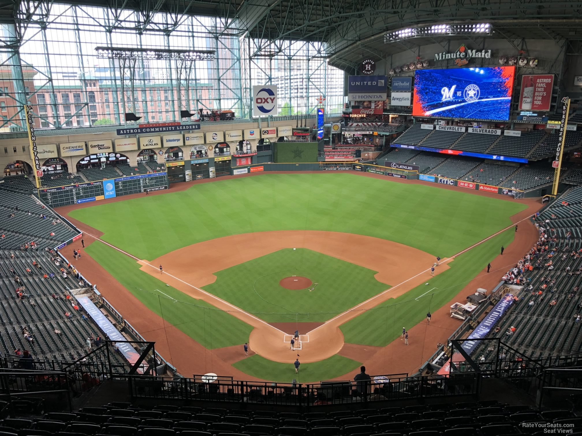 section 419, row 10 seat view  for baseball - daikin park