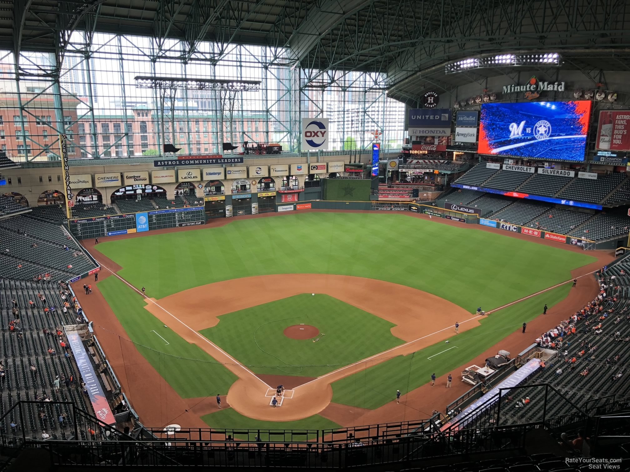 section 420, row 10 seat view  for baseball - daikin park