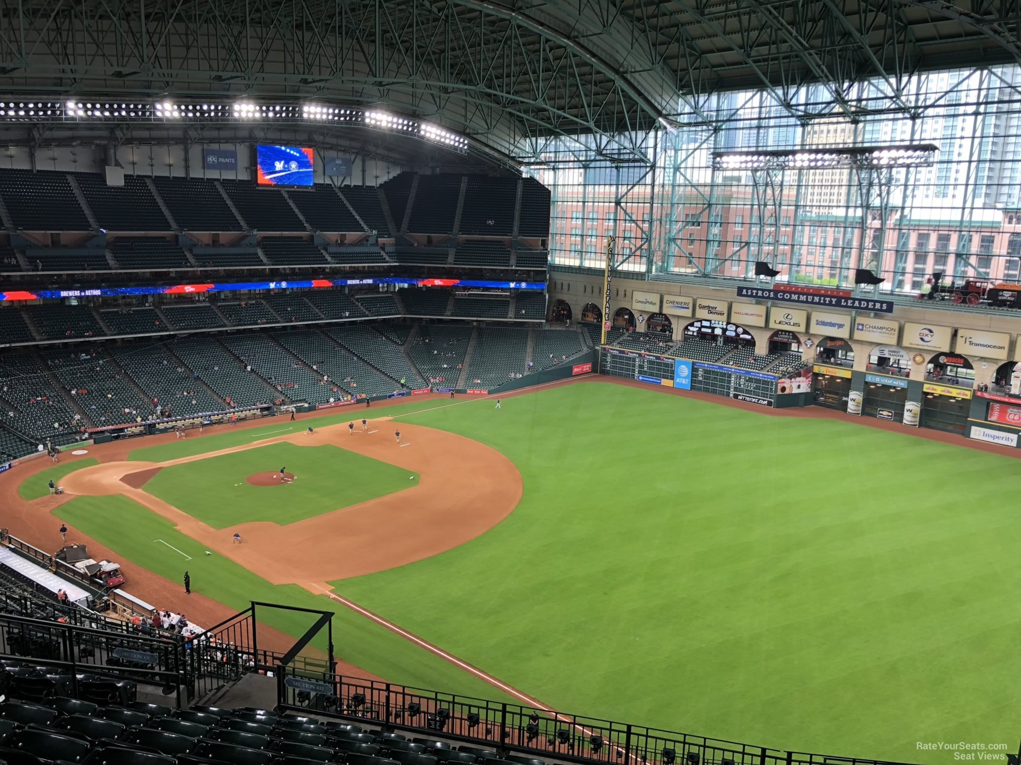 section 430, row 10 seat view  for baseball - daikin park