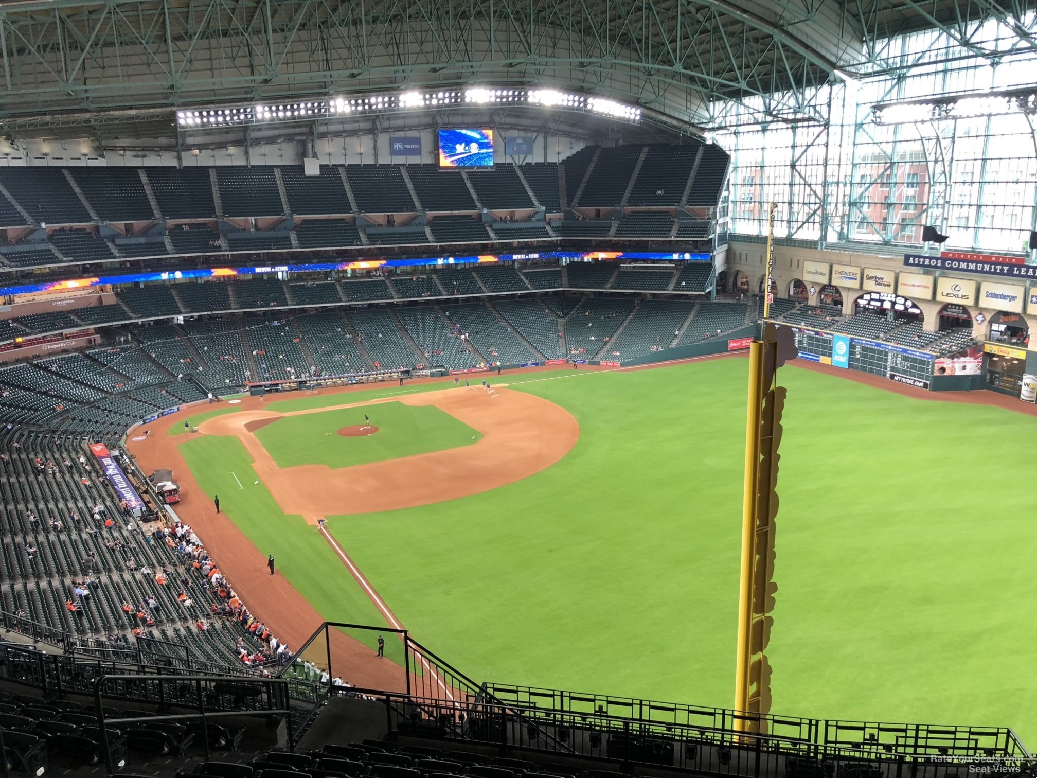 section 434, row 10 seat view  for baseball - daikin park
