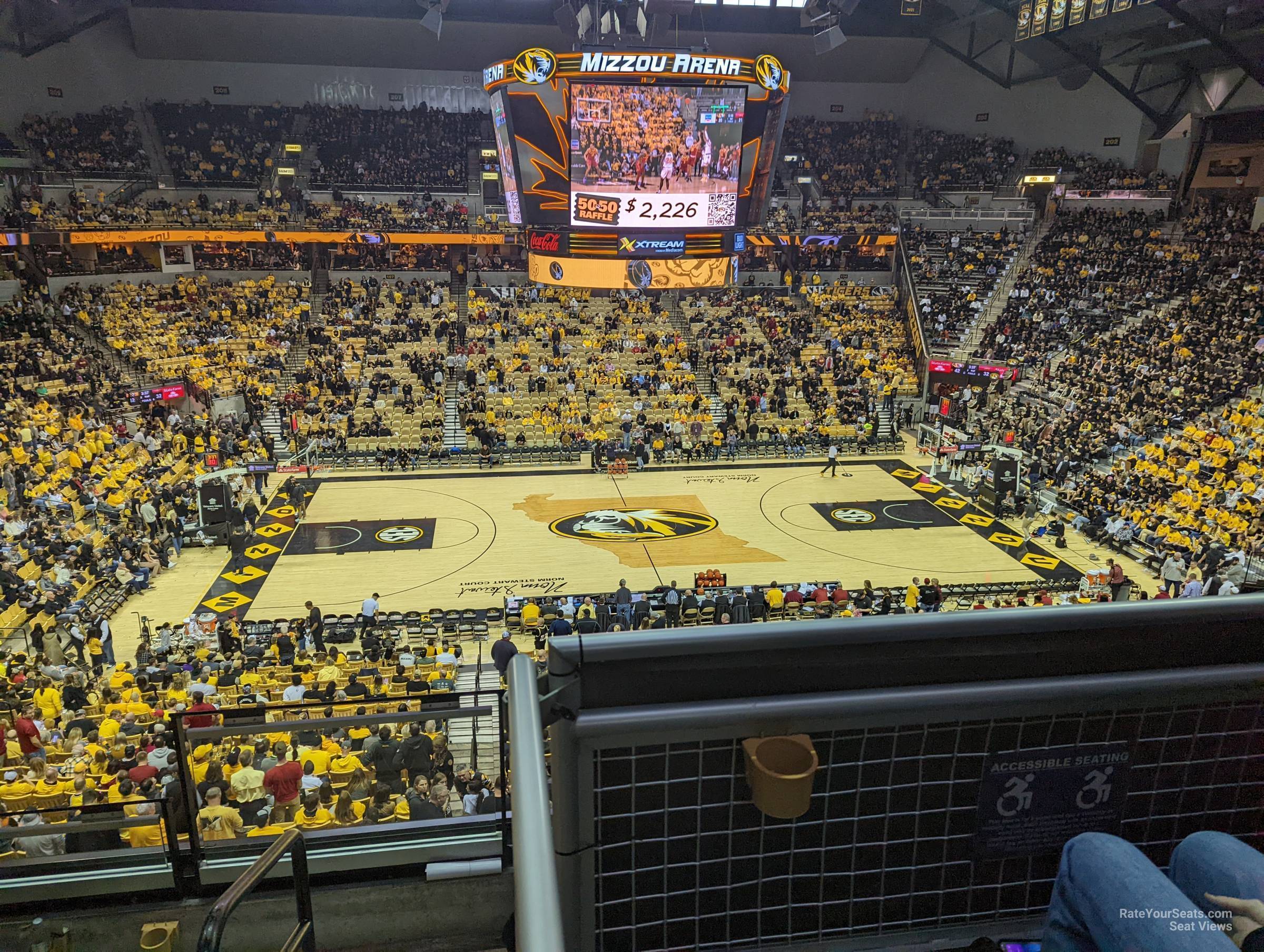 section 105, row 30 seat view  - mizzou arena